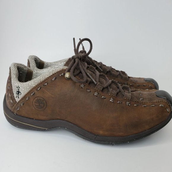 Timberland Smartwool Womens Size 7.5 Leather Hiking Shoe Brown Waterproof. - Picture 6 of 15